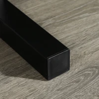 SPORTNOW Porta Pesi con 2 Ripiani in Acciaio per Palestra, Casa e Ufficio, 94x52.5x82cm, Nero(m-7)