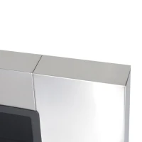 HOMCOM Caminetto a Bioetanolo da Parete in Acciaio Inossidabile Inodore con 3 Serbatoi 1.5LT, 136 x 14 x 54cm, Argento e Nero(m-7)