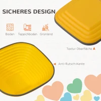 AIYAPLAY Balance-Trittsteine für Kinder, 11 Teile, Rutschfest, Hindernislauf-Steine, für Motorik-Förderung, Kunststoff, Bunt(m-6)