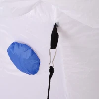 Outsunny 7ft Christmas Inflatable Decoration Santa Claus and Christmas Tree, Blow-Up Outdoor Garden Display for Lawn Garden Party(m-9)