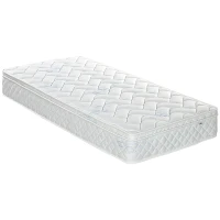 HOMCOM Single Mattress, Pocket Sprung Mattress in a Box with Breathable Foam and Individually Wrapped Spring, 190cmx90cmx22.5cm, White(m-11)