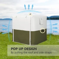 Outsunny 2 x 2m Pop-Up Gazebo, with Accessories - Green(m-4)