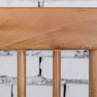 Outsunny Bistro-Set Balkon-Set Balkontisch mit Stühlen, Massivholz, wetterbeständig, 60 cm x 60 cm x 74 cm, Braun(m-8)