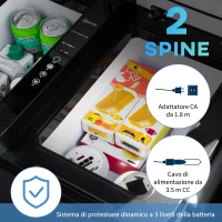 Outsunny Frigo Portatile Elettrico 35L da 12 Volt con Maniglia e Schermo LCD, 63.2x42x42.8 cm, Grigio(m-6)