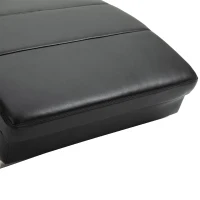 HOMCOM Relaxliege mit Massagefunktion Loungesessel Ergonomisch hohe Rückenlehn, mit Massagefunktion und Kissen mit Zero-G Design Lounge Sessel Kunstleder Metall Schaumstoff Schwarz 58 x 163 x 87 cm(m-8)