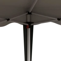 Outsunny 3 x 3cm Adjustable Height Pop-Up Gazebo, with Bag - Grey(m-9)