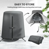 Outsunny 196 x 230 cm Hanging Egg Chair Protective Cover - Grey(m-6)