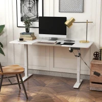 Vinsetto 72-116cm Adjustable Electric Standing Desk, with LED Display - White(m-10)