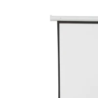 HOMCOM Beamer-Leinwand, Projektionsleinwand, 100 Zoll, 4:3, 203x152 cm, Weiß(m-9)