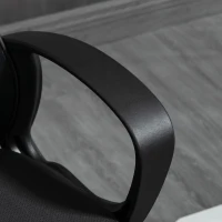 Vinsetto Chaise de bureau assise haute fauteuil de bureau en maille hauteur réglable pivotant avec repose-pied noir(m-10)