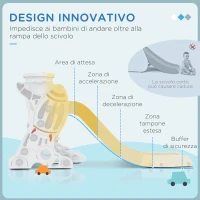 AIYAPLAY Gioco per Bambini 18-48 Mesi, Set 3 in 1 in Plastica con Altalena, Scivolo e Canestro, 150x185x92 cm,(m-5)