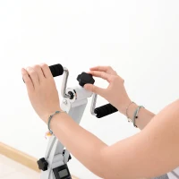 Homcom Vélo d'Appartement pour Rééducation Blanc 41 x 50 x 96 cm(m-4)