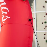 Outsunny Weihnachtsdeko, Torbogen mit Weihnachtsmann, aufblasbar, groß, inkl. Gebläse, 250 x 60 x 270 cm(m-9)