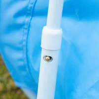 HOMCOM Campingstuhl für Kinder, Moonchair für Kinder, niedliches Design, Blau(m-7)