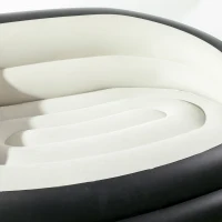 Outsunny Double Inflatable Seat - Grey/Black(m-8)