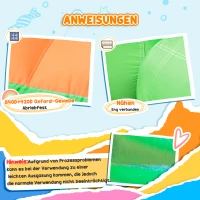 Outsunny Aufblasbare Hüpfburg mit Rutsche, Hüpfecke, 2 Wasserbecken, Boxsack, 478 x 440 x 210cm(m-8)