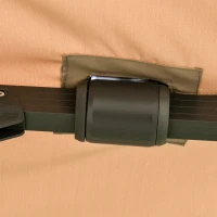 Outsunny Parasol déporté carré parasol LED inclinable pivotant 360° manivelle piètement acier dim. 3L x 3l x 2,74H m beige(m-9)