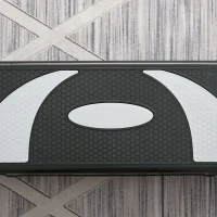 HOMCOM Stepper Fitness Aérobic hauteur réglable 10/15/20 cm surface antidérapante 80 x 31 x 20 cm noir gris(m-8)