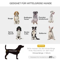 PawHut Hundeliege Outdoor, Erhöhtes Hundebett für Mittelgroße Groß Hunde, stabile Haustierliege mit Waschbares Mesh, Katzenbett Haustierbett Schlafplatz für Draußen Camping, 76 x 61 x 18 cm, Braun(m-6)