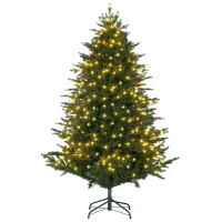 HOMCOM 6ft LED Lights Artificial Christmas Tree(m-11)
