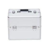 HOMCOM Maletín Maquillaje 36'5x24x29cm 3 Niveles Maleta Neceser Cosmetica Profesional(m-11)