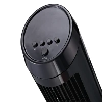 HOMCOM Ventilatore a Torre con Funzione Oscillante, 45W, 3 Modalità, Plastica ABS, 27x27x75cm, Nero(m-5)