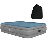 Outsunny King-Size Inflatable Mattress, with Built-In Electric Pump and Bag(m-11)