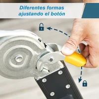 DURHAND Escalera Multiusos Plegable Escalón Caballete 5 en 1 Portátil con 2 Placas de Plataforma Pie Antideslizante 6 Interruptores Bisagra Aluminio 150 kg 370x61x11 cm Negro(m-4)