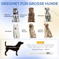 PawHut Hundesofa für große Hunde bis 30 kg, gepolsterte, Kiefernholzbeine, 98 x 67 x 25 cm, Grau(m-4)
