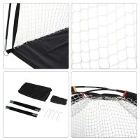 HOMCOM 2M Golf Hitting Practice Net Target Cloth For Backyard Garden Indoor & Outdoor Driving Range Chipping Net with Carry Bag for Sports Training(m-4)