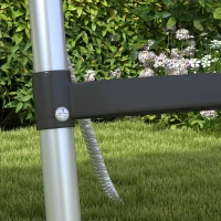 SPORTNOW Galvanised Steel Trampoline Ladder, 2 Steps/3 Steps Outdoor Trampoline Accessories for 6ft, 8ft, 10ft, 12ft, 13ft, 14ft, 16ft Trampoline, 110L x 32Wcm, Silver Tone(m-8)