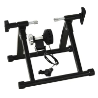 HOMCOM Foldable Indoor Bike Trainer Stationary Workout Stand, Suitable for 26"-28" or 650C, 700C Bike Tyres(m-1)