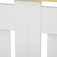 HOMCOM Mobile Copricaloriferi in Legno Truciolare e MDF, Pannello a Doghe e Mensola Superiore, 152x19x83cm, Bianco(m-9)