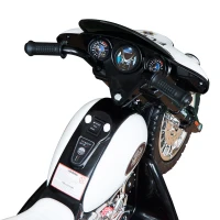 Homcom Moto Électrique pour Enfant en Métal Noir 110 x 41 x 67 cm(m-6)