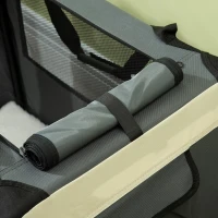 PawHut 81cm Foldable Pet Carrier, with Cushion, for Medium Dogs and Cats - Grey(m-9)