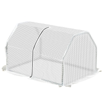 Outsunny Mini Gewächshaus, wetterbeständig, leicht zu transportieren, 99 cm x 71 cm x 60 cm, Folientunnel, Grün