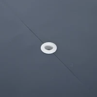 Outsunny Alu Campingtisch Picknick Bank Sitzgruppe Gartentisch mit 4 Sitzen klappbar Dunkelgrau(m-8)