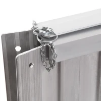 HOMCOM Rampa per Sedia a Rotelle Pieghevole in Alluminio con Bordi Esterni, 61x74x5 cm, Argento(m-8)