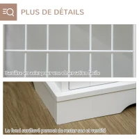 PawHut Cage pour chien animaux 2 en 1 table d'appoint meuble cage chien intérieur avec 2 portes verrouillables - dim. 76L x 54.5l x 56H cm - Métal et MDF(m-6)