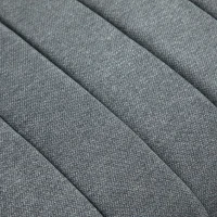 HOMCOM Doppelsofa Stoffsofa Polstersofa Sitzmöbel Loungesofa Metall samtartiges Polyester Schaumstoff Grau+Schwarz 122 x 75 x 77 cm(m-8)