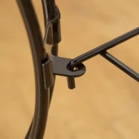 PawHut Gabbia per Uccelli da Interni in Legno con Vassoio, 4 Ruote e Trespolo, 50x49x137cm(m-9)