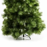 HOMCOM Albero di Natale Artificiale Foltissimo Realistico Altezza 210cm con 505 Rami Verde(m-9)