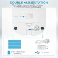 PawHut Distributeur 6L automatique de croquettes pour chien chat programmable avec Bol en Acier Inoxydable 4 repas - réservoir avec enregistrement vocal(m-7)