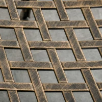 Outsunny 3pc Cast Aluminium Garden Bistro Set for 2 with Parasol Hole, Outdoor Coffee Table Set Rust Resistant with Cushions, Bronze(m-9)