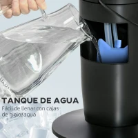 HOMCOM Climatizador Evaporativo 60W Silencioso con Mando 3 Velocidades Oscilación 70° Pantalla LED Táctil 31,5x31,5x107cm Negro(m-6)