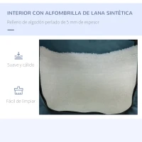 PawHut Transportín para Perros y Gatos Bolsa para Mascotas Transportador para Perros 60x42x42cm Azul(m-5)