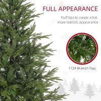 HOMCOM 5ft Bushy and Bare Artificial Christmas Tree - Green(m-5)