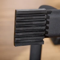 HOMCOM Dip Barren 2er Set Dip Station bis 120 kg belastbar Dip Stange Fitnessgeräte für Zuhause Parallettes Calisthenics Equipment für Krafttraining(m-7)