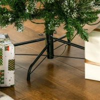 HOMCOM Árbol de Navidad Artificial 180 cm con 240 Luces LED y 618 Ramas Árbol con Soporte de Acero Ø68x180 cm Verde(m-9)