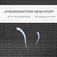 PawHut Erhöhtes Hundebett Haustierbett Hundeliege im Innen- und Außenbereich für große Hunde Mesh-Stoff Schwarz 104 x 76,6 x 15 cm(m-5)